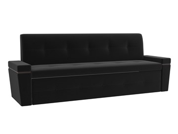 Раскладной кухонный диван Деметра, Черный (микровельвет) в Вологде - предосмотр
