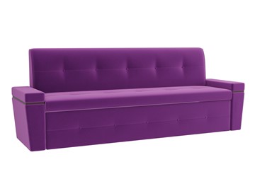 Прямой кухонный диван Деметра, Фиолетовый (микровельвет) в Вологде