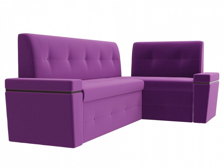 Кухонный диван Деметра угловой, Фиолетовый (микровельвет) в Вологде - изображение 4