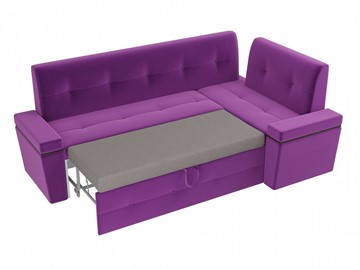Кухонный диван Деметра угловой, Фиолетовый (микровельвет) в Вологде - предосмотр 6