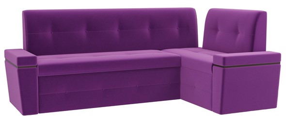 Кухонный диван Деметра угловой, Фиолетовый (микровельвет) в Вологде - изображение