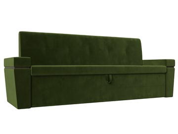 Кухонный прямой диван Деметра, Зеленый (микровельвет) в Вологде