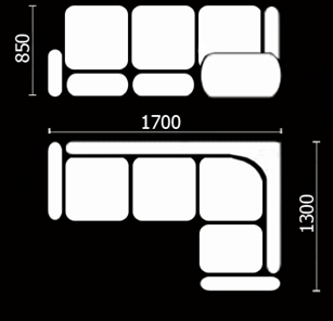 Кухонный угловой диван Нео КМ-01 (168х128 см.) в Вологде - предосмотр 3