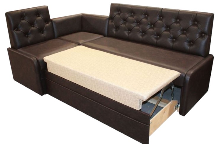 Кухонный угловой диван Квадро 7 со спальным местом в Вологде - изображение 4
