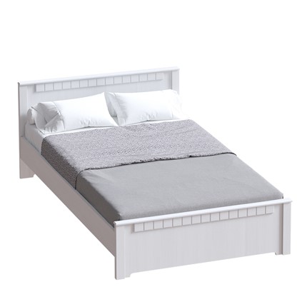 Кровать с основанием Прованс,1600 Бодега белая/Платина премиум в Вологде - изображение