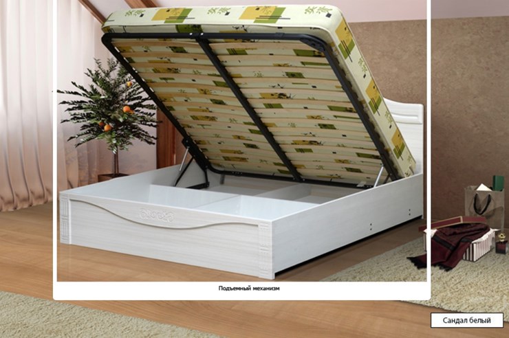 Кровать с механизмом 2-спальная Ева-10 2000х1800 в Вологде - изображение 1