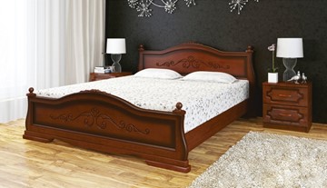 Спальная кровать Карина-1 (Орех) 90х200 в Вологде