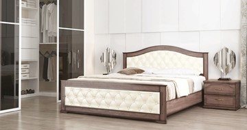 Кровать спальная Стиль 3, 160х200, кожзам, с основанием в Вологде - предосмотр