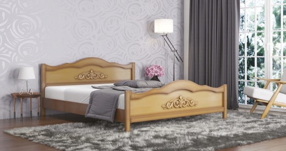 Спальная кровать Виктория 160*195 с основанием в Вологде - изображение
