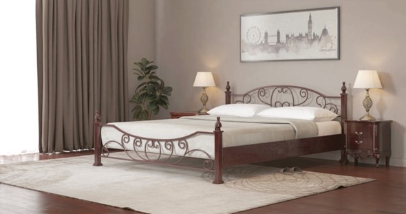 Кровать полуторная Барон 140*200 с основанием в Вологде - изображение