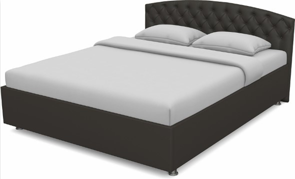 Кровать спальная Пальмира 1600 с основанием (Nitro Brown) в Вологде - изображение