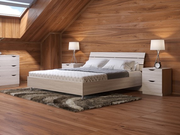 Двуспальная кровать Rest 1, 180х200, дуб шамони в Вологде - изображение