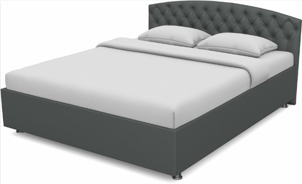 Кровать в спальню Пальмира 1600 с основанием (Nitro Grey) в Вологде - изображение