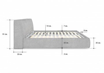 Кровать с механизмом 1.5-спальная Altea 140х200 в Вологде - предосмотр 3