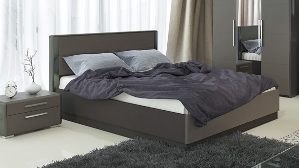 Кровать с механизмом Наоми 1600, цвет Фон серый, Джут СМ-208.01.02 в Вологде - изображение