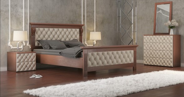 Кровать 2-х спальная Лидер 160*200 с основанием в Вологде - изображение