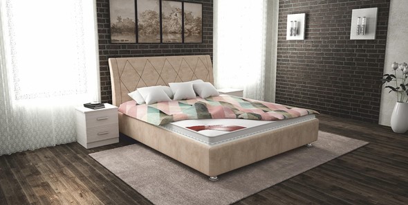 Полутороспальная кровать Верона 120х200 (с основанием) в Вологде - изображение