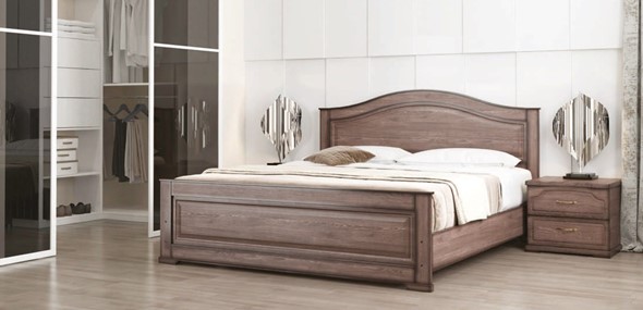 Двуспальная кровать Стиль 3, 160х190 с основанием в Вологде - изображение