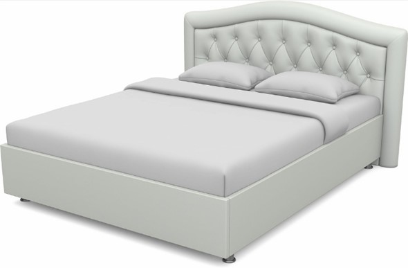 Кровать Луиза 1400 с основанием (Nitro White) в Вологде - изображение