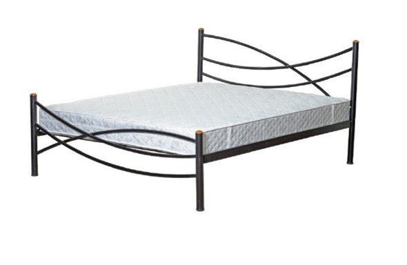 Кровать в спальню Волна, 160х190, черная в Вологде - изображение