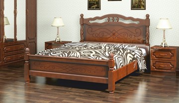 Кровать в спальню Карина-15 (Орех) 160х200 в Вологде
