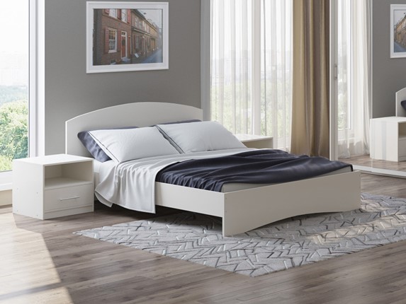 Спальная кровать Этюд 180х200, Белый в Вологде - изображение