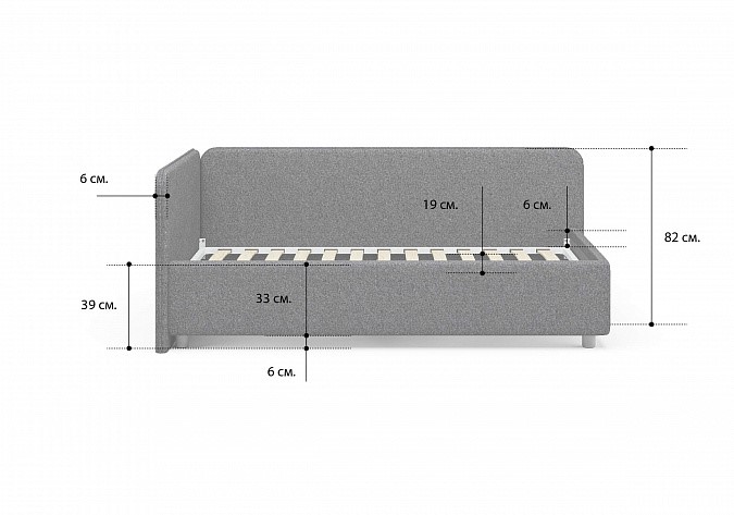 Кровать с подъемным механизмом Capri 120х200 в Вологде - изображение 3