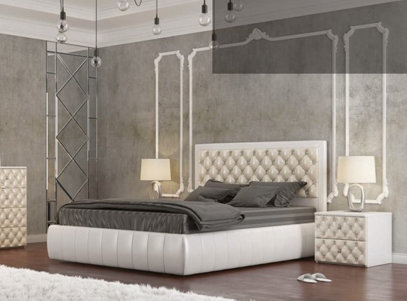 Двуспальная кровать Вита 160*200 с основанием в Вологде - изображение