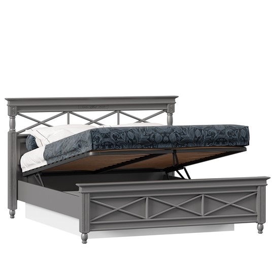 Кровать спальная 1600 с подъемным механизмом Амели (Оникс Серый) ЛД 642.790 в Вологде - изображение 1