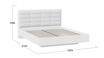 Кровать 2-спальная Агата тип 1 (Белый) в Вологде - предосмотр 2