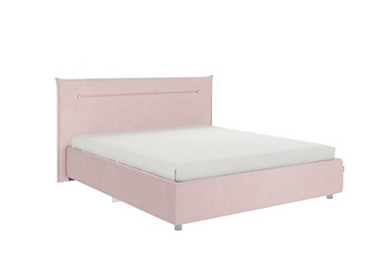 Кровать спальная Альба 1.6, нежно-розовый (велюр) в Вологде