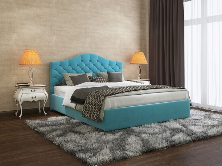 Кровать 2-спальная Алина 160х200 мягкая, с основанием в Вологде - изображение 2