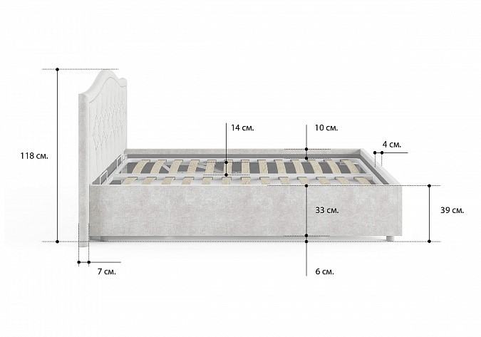 Кровать спальная Ancona 180х190 с основанием в Вологде - изображение 4