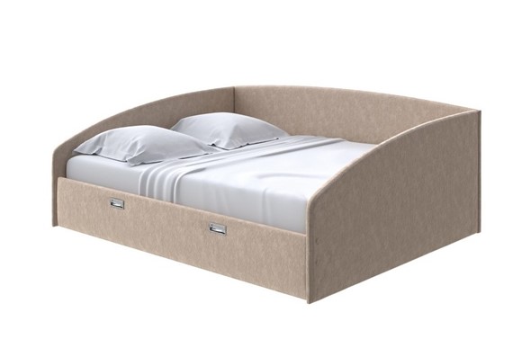 Кровать Bono 160х200, Флок (Бентлей Какао) в Вологде - изображение