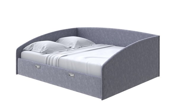 Кровать спальная Bono 160х200, Флок (Бентлей Серый космос) в Вологде - изображение