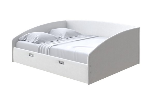 Кровать спальная Bono 160х200, Рогожка (Тетра Молочный) в Вологде - изображение