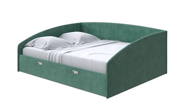 Кровать спальная Bono 160х200, Велюр (Casa Изумрудный) в Вологде