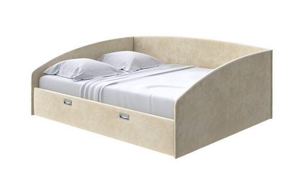 Кровать Bono 160х200, Велюр (Лофти Айвори) в Вологде - изображение