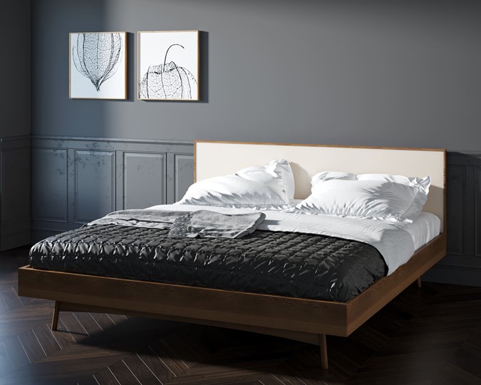 Двуспальная кровать Bruni white (BR-16WH) в Вологде - изображение 1