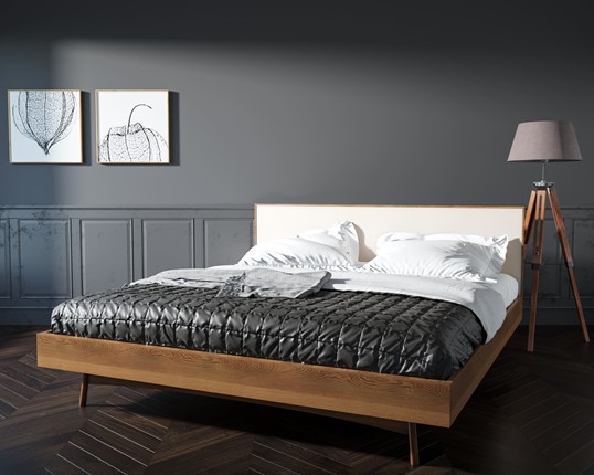 Двуспальная кровать Bruni white (BR-16WH) в Вологде - изображение