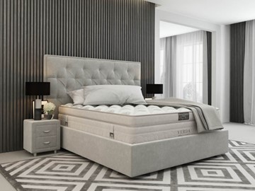 Двуспальная кровать Classic Compact/Island M 180х200, Флок (Велсофт Серый) в Вологде