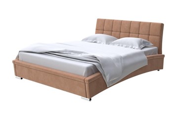 Кровать двуспальная Corso-1L 160x200, Микровелюр (Manhattan Брауни) в Вологде