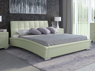 Кровать двуспальная Corso-1L 200x200, Экокожа (Зеленое яблоко) в Вологде