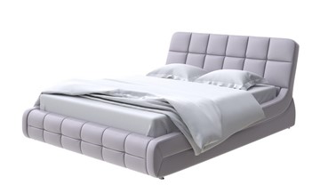 Кровать 2-спальная Corso-6 140x200, Экокожа (Серебристый перламутр) в Вологде - предосмотр