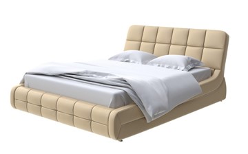 Кровать двуспальная Corso-6 140x200, Экокожа (Золотой перламутр) в Вологде - предосмотр
