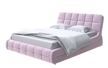 Кровать двуспальная Corso-6 140x200, Флок (Бентлей Нежно-лиловый) в Вологде