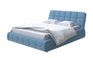 Двуспальная кровать Corso-6 140x200, Шенилл (Piano 14 Королевский синий) в Вологде