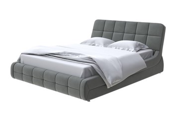 Кровать спальная Corso-6 140x200, Велюр (Forest 520 Темно-серый) в Вологде
