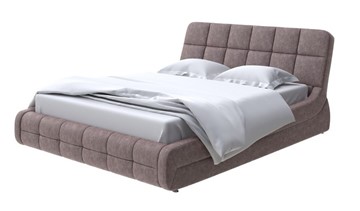 Спальная кровать Corso-6 140x200, Велюр (Gratta 8 Брауни) в Вологде