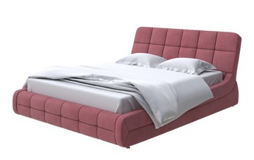 Кровать спальная Corso-6 140x200, Велюр (Ultra Багряный) в Вологде